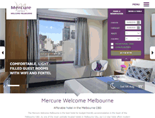 Tablet Screenshot of mercurewelcome.com.au